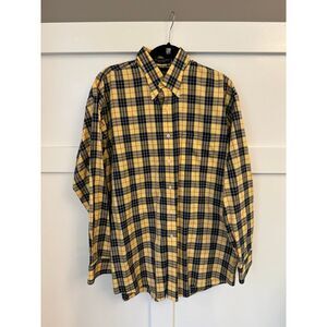 Kevin's Plantation Collection yellow plaid‎ size large EUC